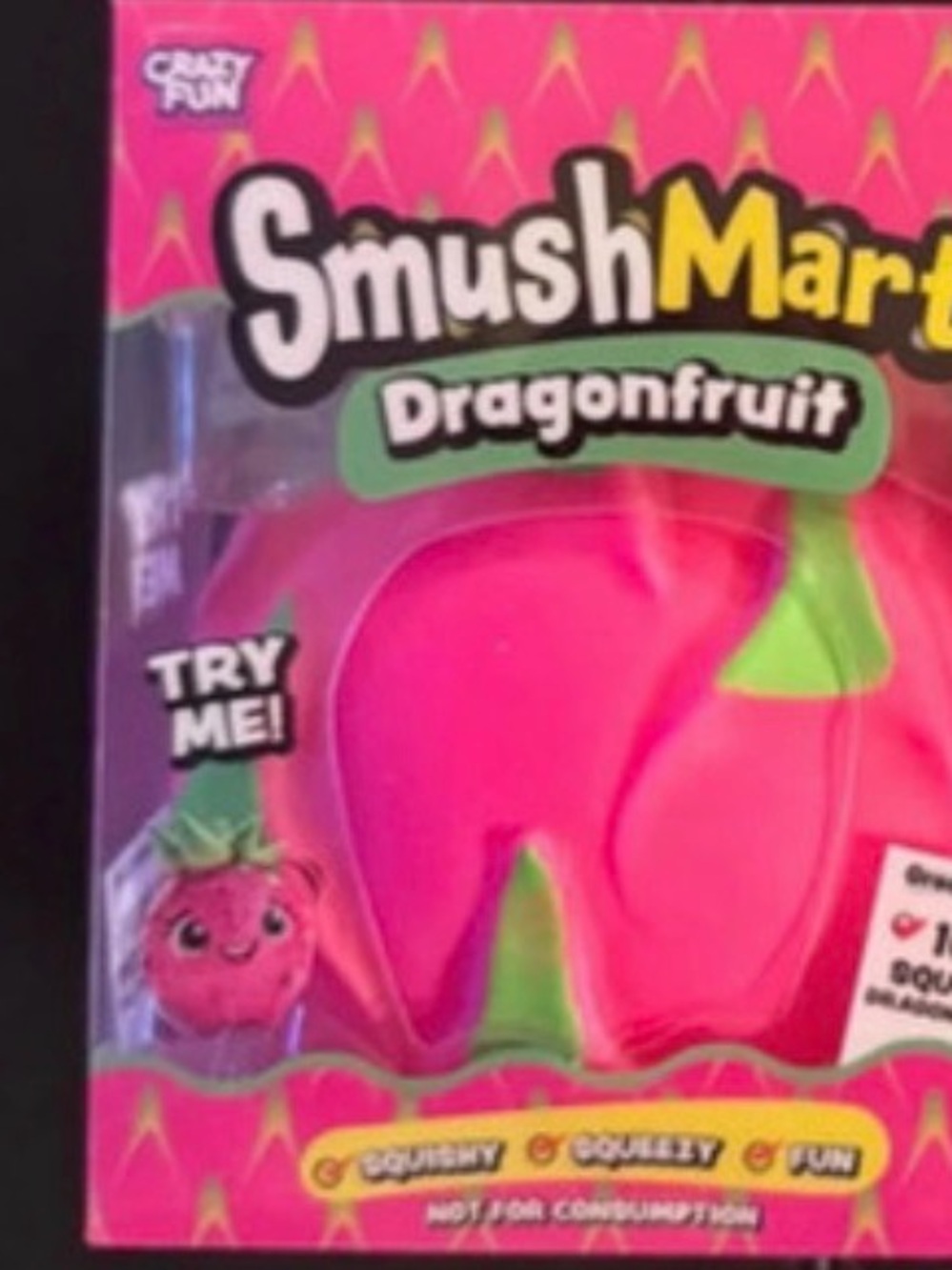 Dragonfruit Kids Squishy Toy - Bright Pink